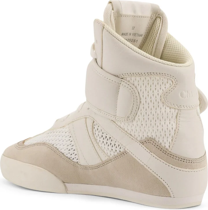 Chloé Kick Synthetic Fabric And Suede Sneakers - Image 3