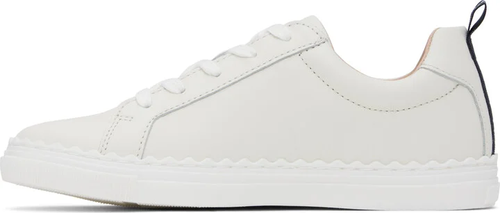 Chloé Kids Off-White Lauren Low-Top Sneakers - Image 3