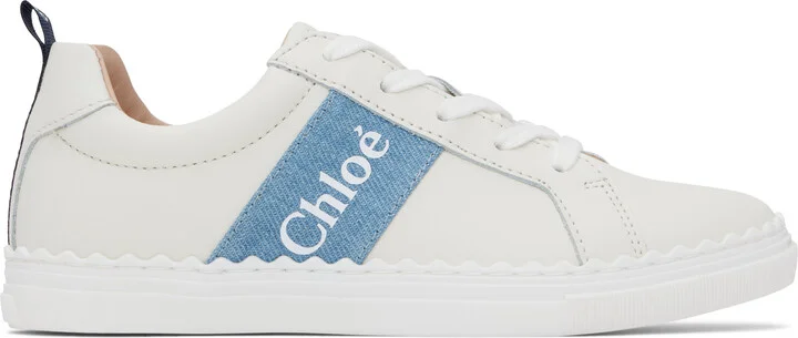 Chloé Kids Off-White Lauren Low-Top Sneakers