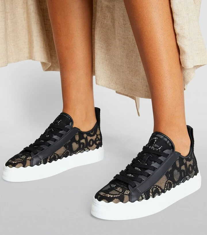 Chloé Lace Lauren Sneakers - Image 2