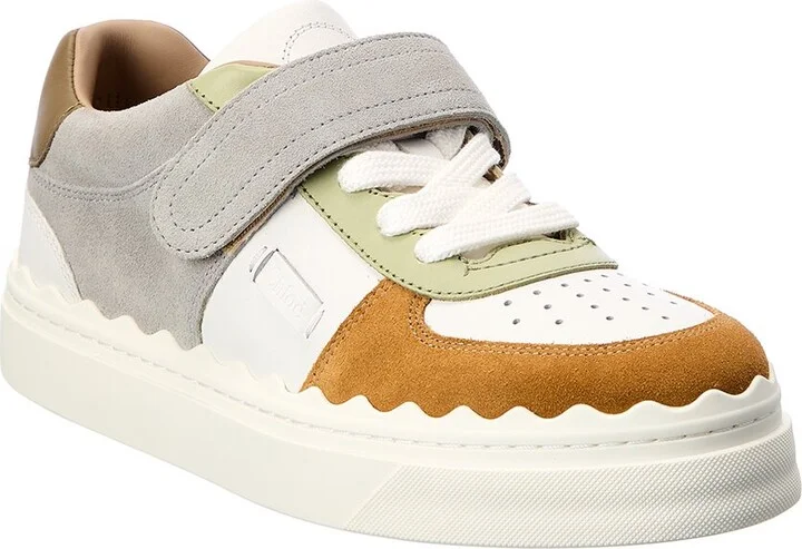 Chloé Lauren Leather & Suede Sneaker