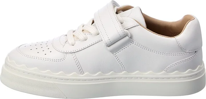 Chloé Lauren Scalloped Leather Sneaker - Image 2