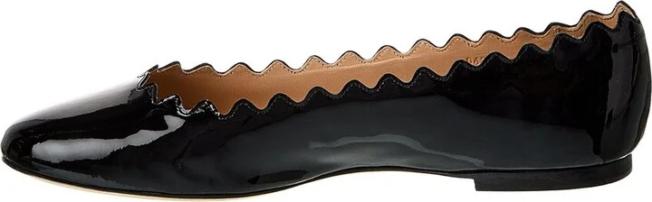 Chloé Lauren Scalloped Patent Ballet Flat - Image 2