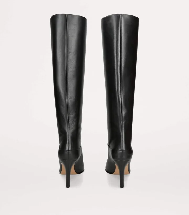 Chloé Leather Eve Knee-High Boots 85 - Image 2
