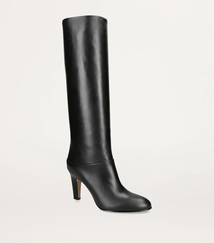 Chloé Leather Eve Knee-High Boots 85 - Image 3