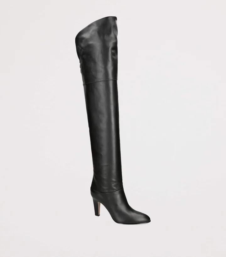 Chloé Leather Eve Over-The-Knee Boots 85 - Image 3