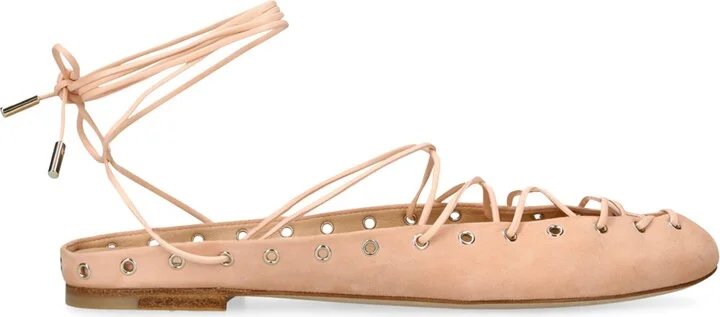 Chloé Leather Ghilies Ballet Flats