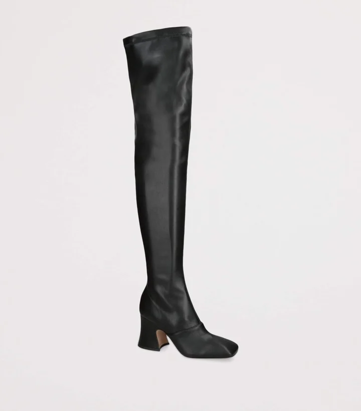 Chloé Leather Janis Over-The-Knee Boots 85 - Image 3