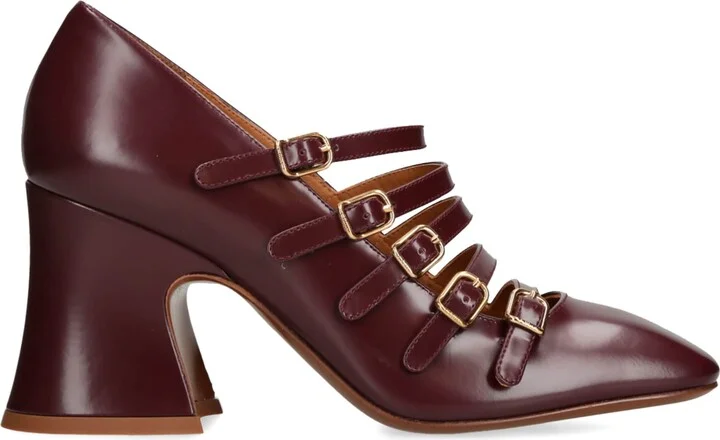 Chloé Leather Janis Pumps 85