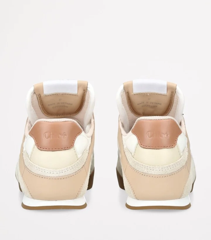 Chloé Leather Kick Low-Top Sneakers - Image 2