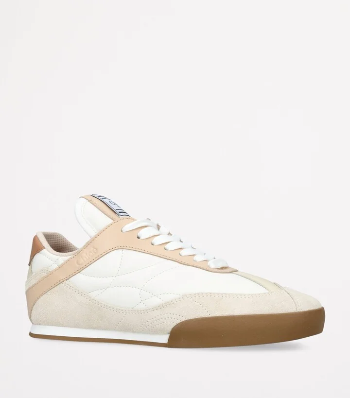 Chloé Leather Kick Low-Top Sneakers - Image 3