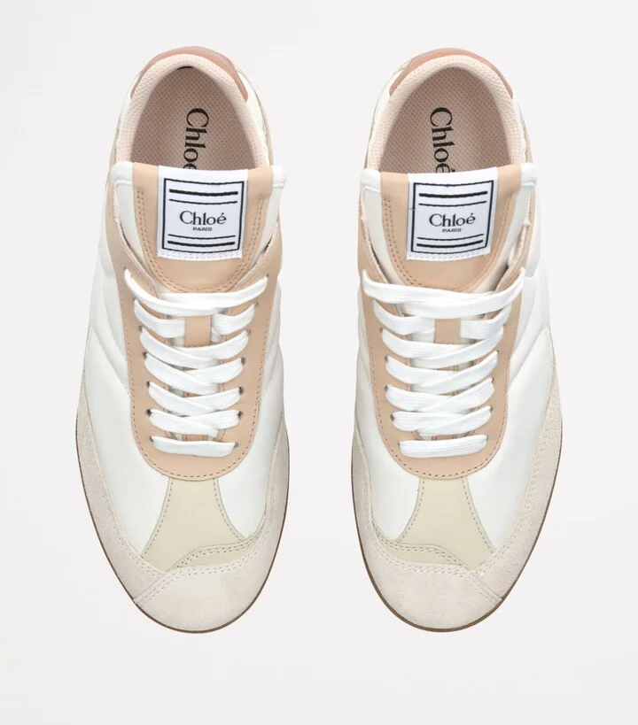 Chloé Leather Kick Low-Top Sneakers - Image 4