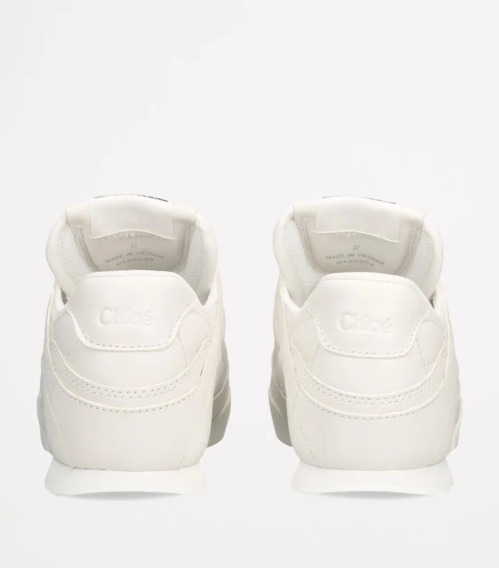 Chloé Leather Kick Low-Top Sneakers - Image 3