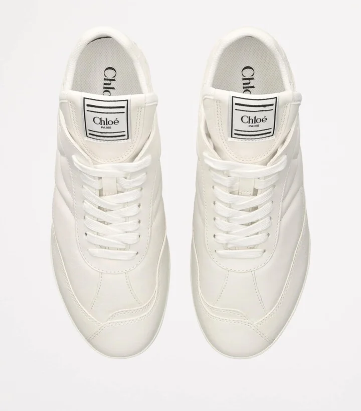 Chloé Leather Kick Low-Top Sneakers - Image 6