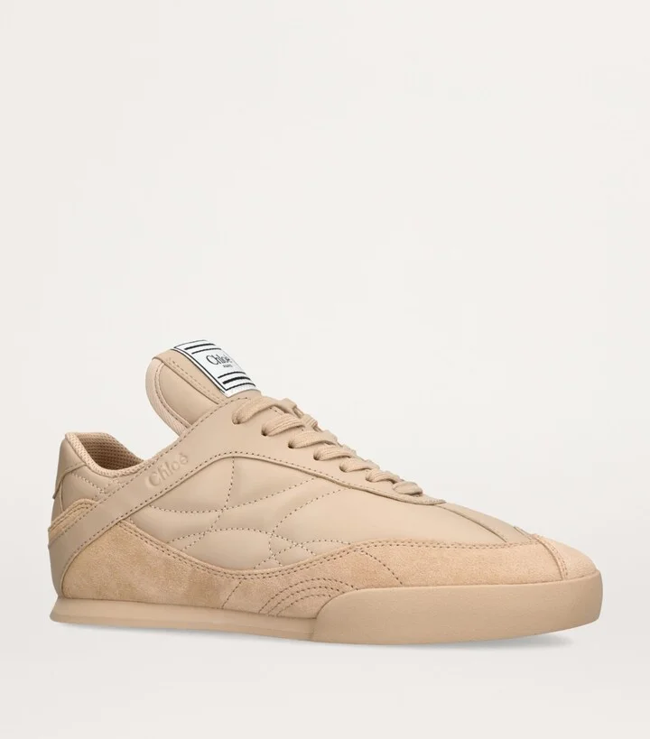 Chloé Leather Kick Low-Top Sneakers - Image 4