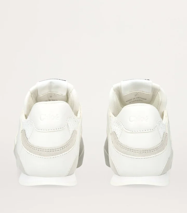 Chloé Leather Kick Sneakers - Image 3