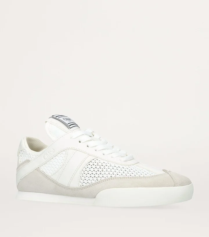 Chloé Leather Kick Sneakers - Image 4