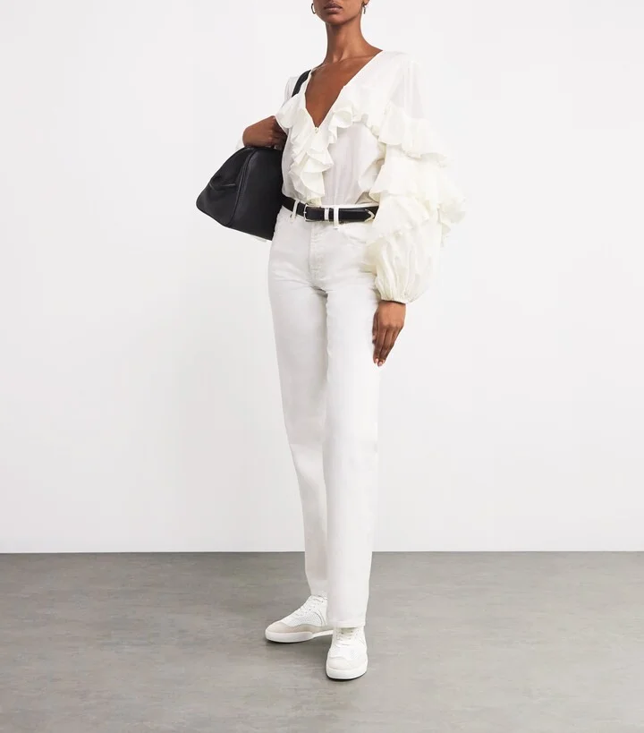 Chloé Leather Kick Sneakers - Image 5