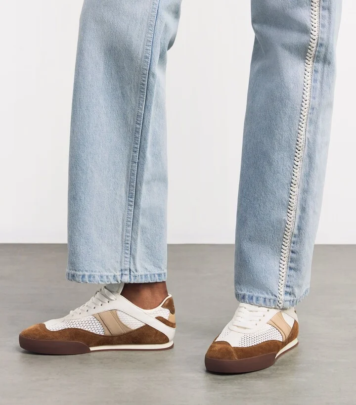 Chloé Leather Kick Sneakers - Image 2