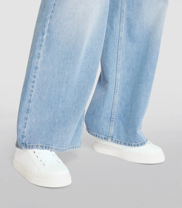 Chloé Leather Lauren Sneakers - Image 2