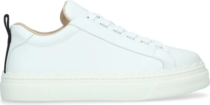 Chloé Leather Lauren Sneakers - Image 3