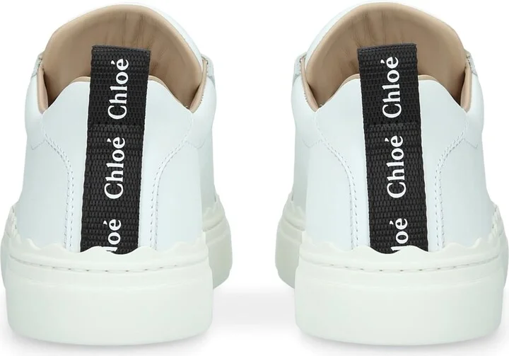 Chloé Leather Lauren Sneakers - Image 5