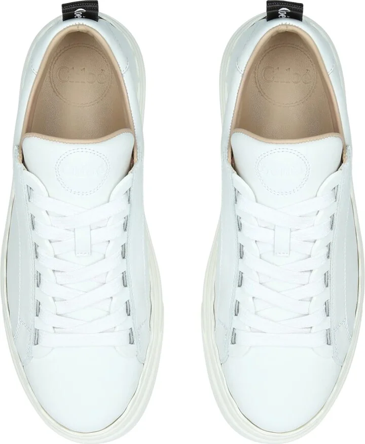Chloé Leather Lauren Sneakers - Image 6