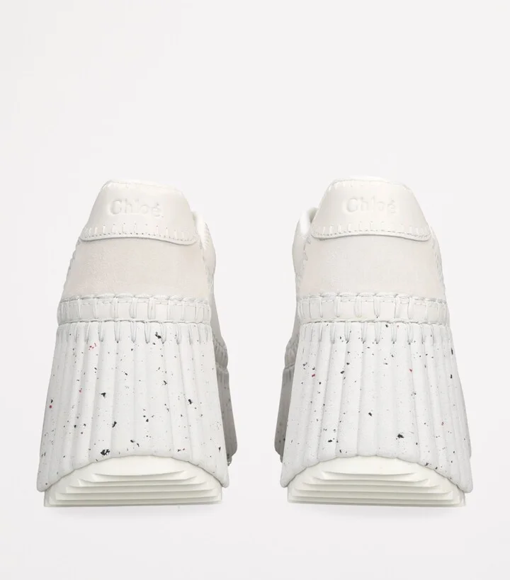 Chloé Leather Nama Runner Platform Sneakers - Image 2