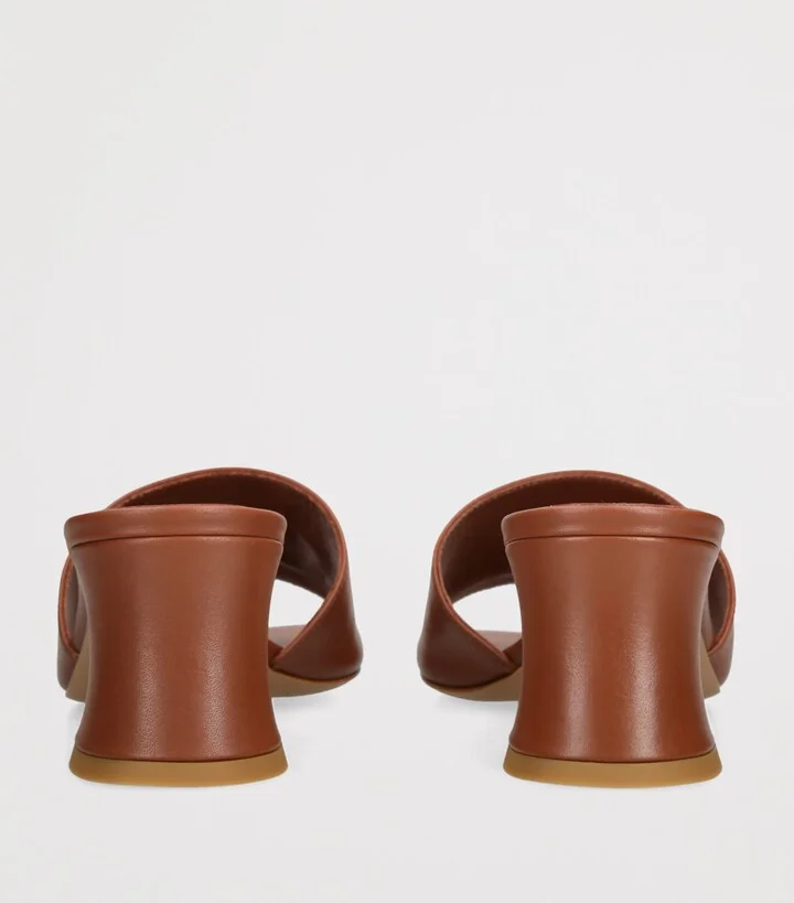 Chloé Leather Soleil Mules 55 - Image 2