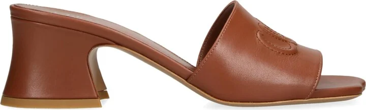 Chloé Leather Soleil Mules 55