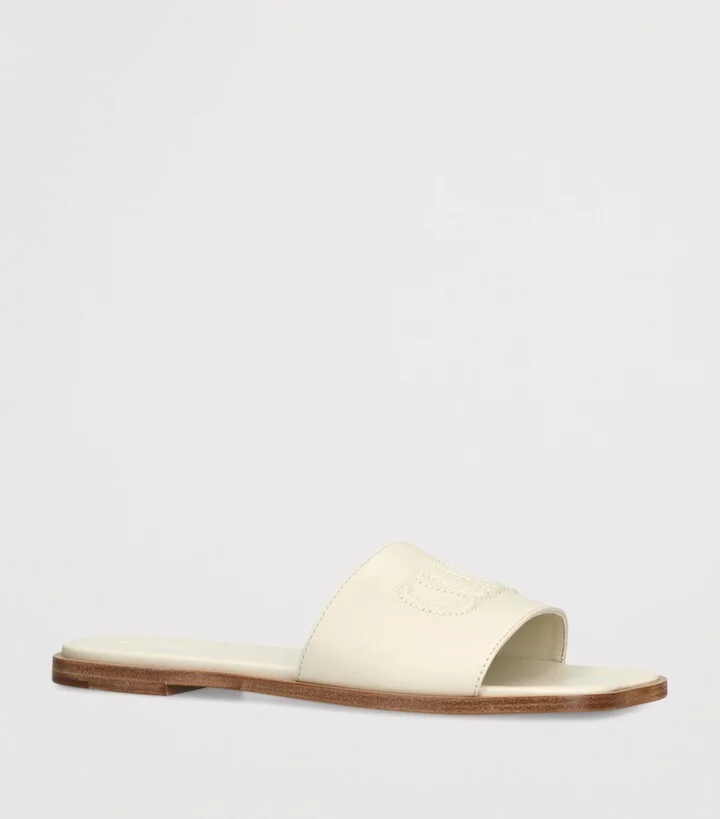 Chloé Leather Soleil Slides - Image 3