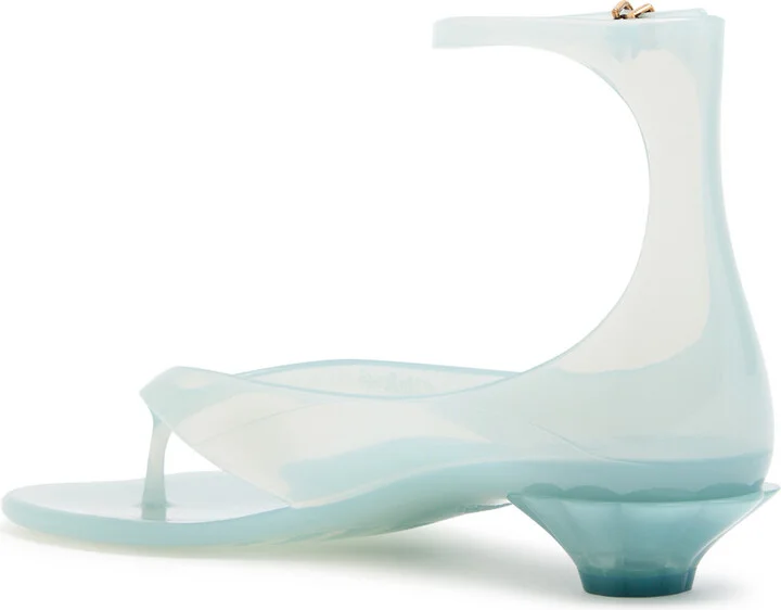 Chloé Light Blue Jelly Thong Sandals - Image 2