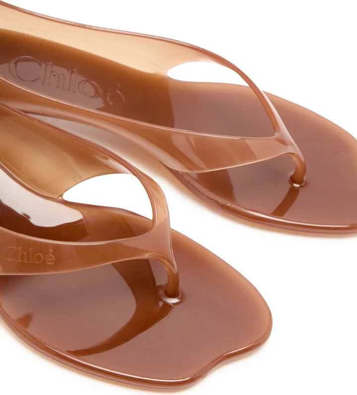 Chloé Light Blue Jelly Thong Sandals - Image 8