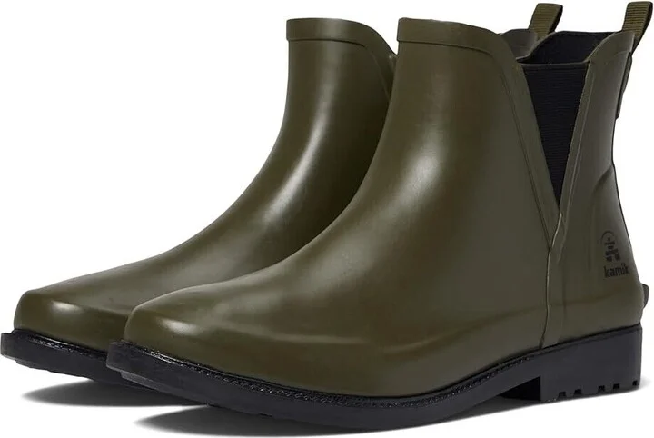 Chloe Lo EK2434-DOL Women's US 11 Dark Olive Waterproof Rain Boots ZPO413 (Green,11)