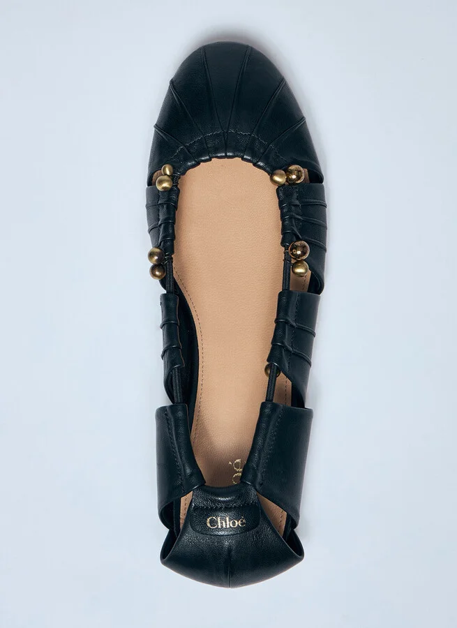 Chloé Luna Ballerina Flats - Woman Flats Black Eu - 38 - Image 5