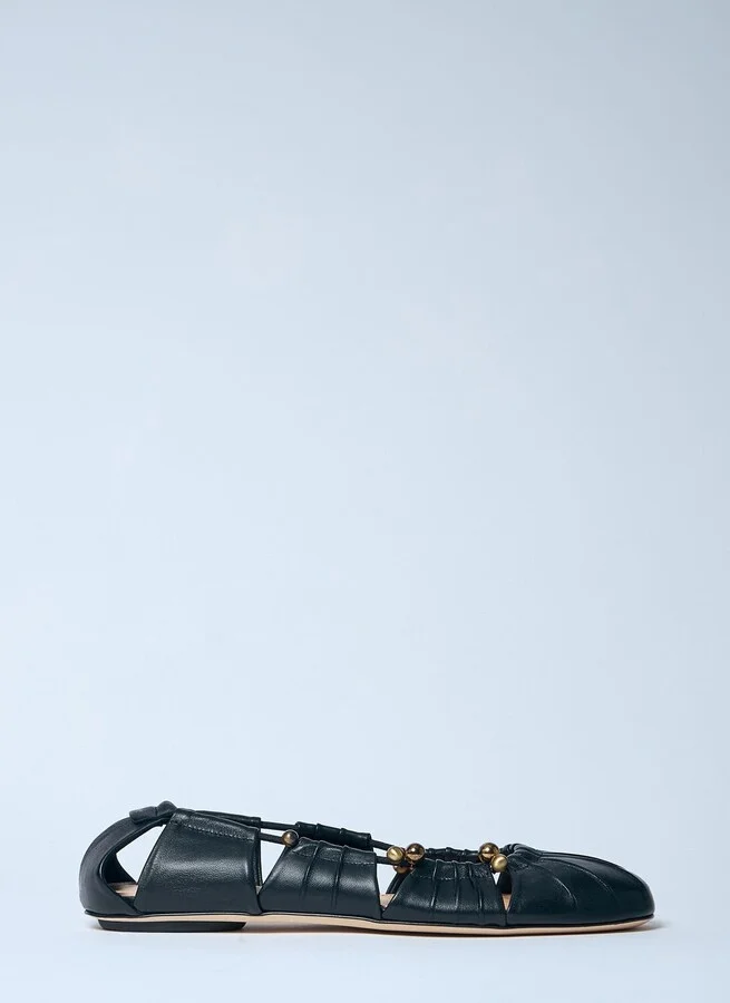 Chloé Luna Ballerina Flats - Woman Flats Black Eu - 38