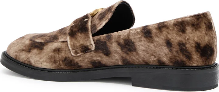 Chloe Marcie 25 Leopard-print Velvet Loafers - Image 2