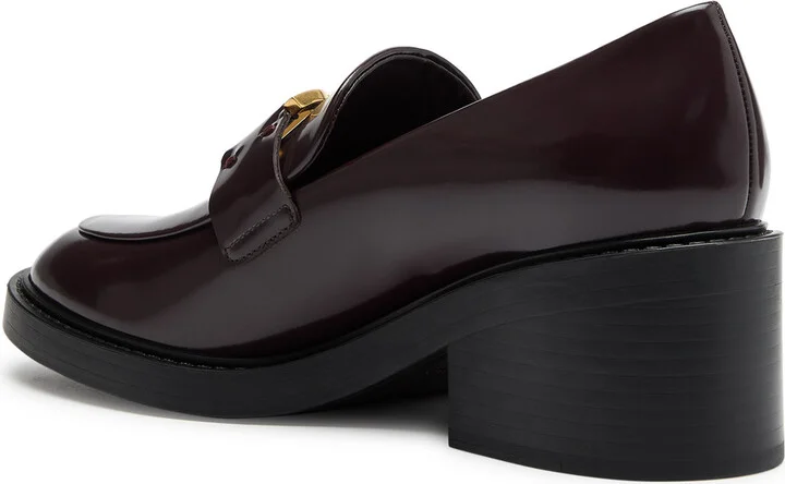 Chloe Marcie 65 Glossed Leather Loafers - Image 2