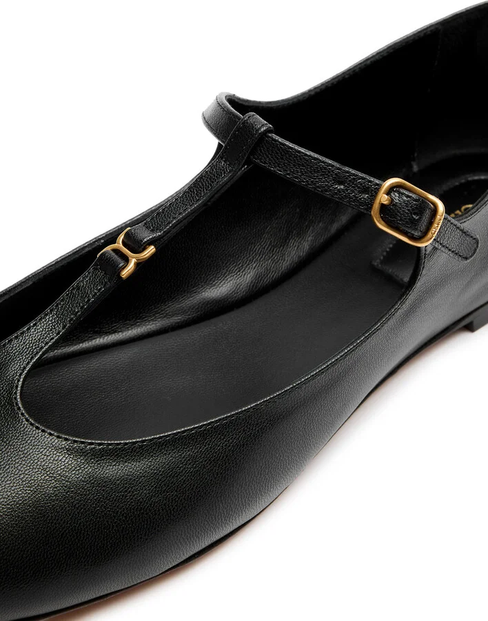 Chloe Marcie Leather Ballet Flats - Image 4
