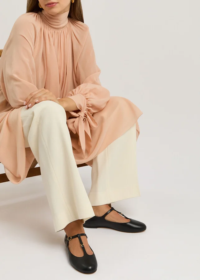 Chloe Marcie Leather Ballet Flats - Image 5