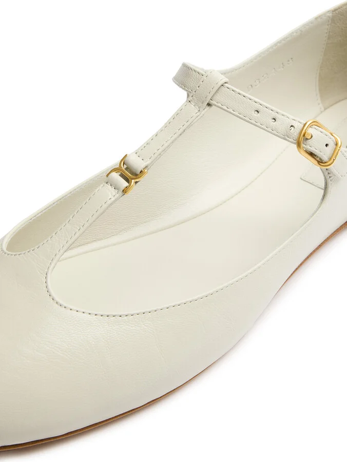 Chloe Marcie Leather Ballet Flats - Image 9