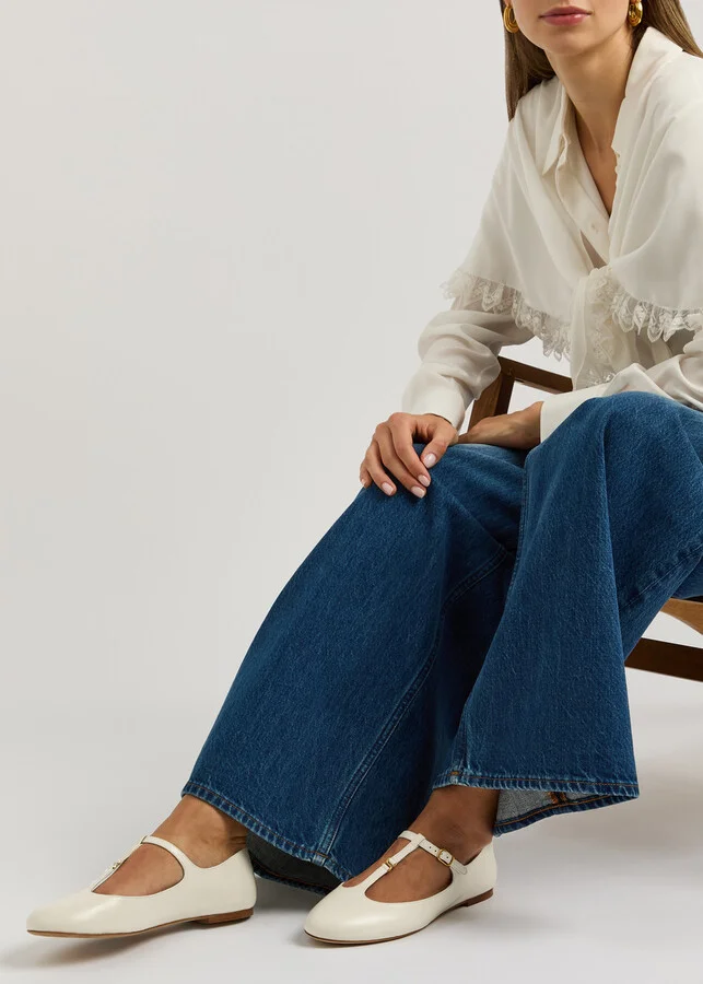 Chloe Marcie Leather Ballet Flats - Image 10