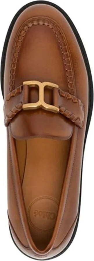 Chloe Marcie Leather Loafers - Image 4