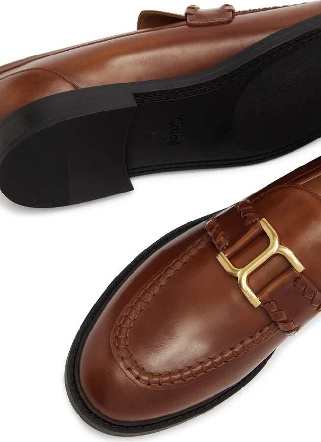 Chloe Marcie Leather Loafers - Image 4