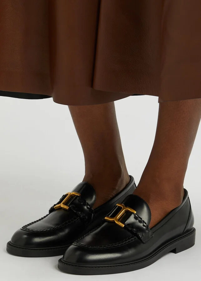 Chloe Marcie Leather Loafers - Image 10