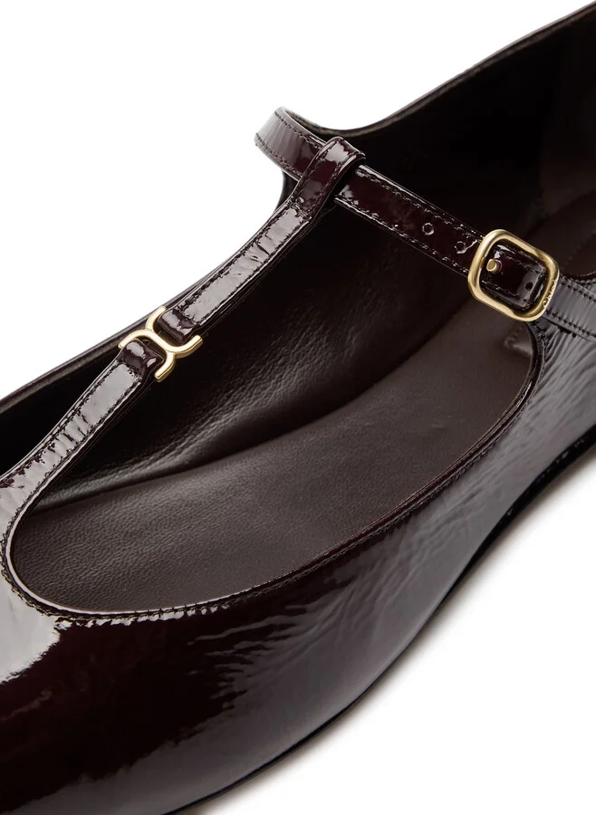 Chloe Marcie Patent Leather Ballet Flats - Image 4