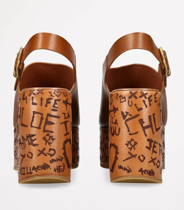 Chloé Maxime Wedge Sandals 135 - Image 2