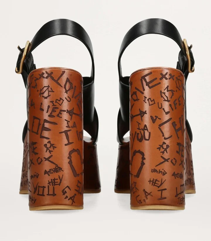 Chloé Maxime Wedge Sandals 135 - Image 2