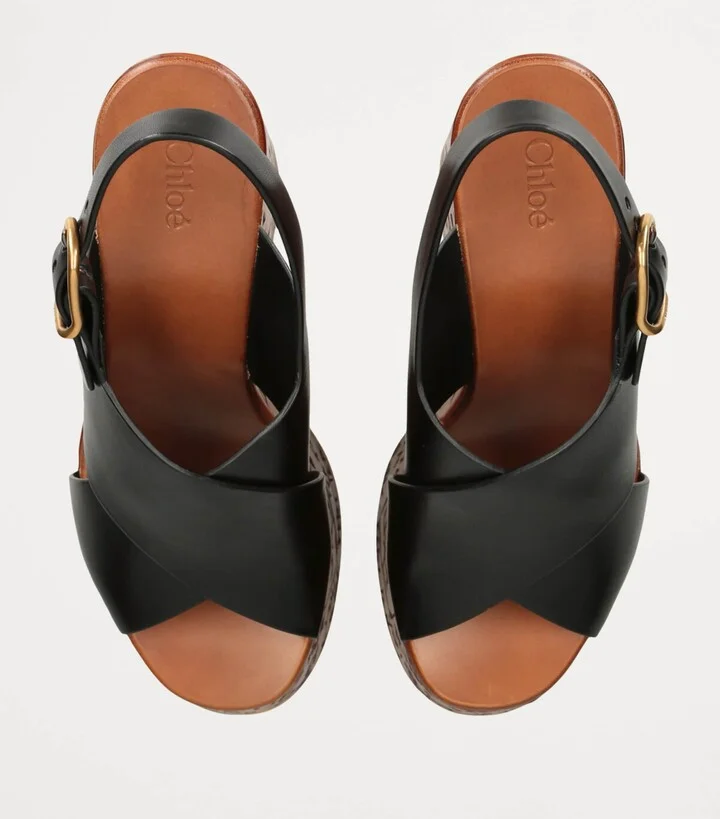 Chloé Maxime Wedge Sandals 135 - Image 4