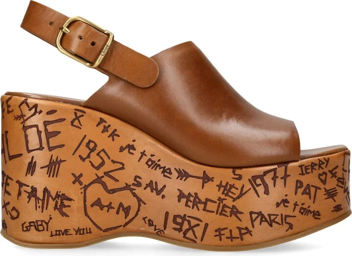 Chloé Maxime Wedge Sandals 135